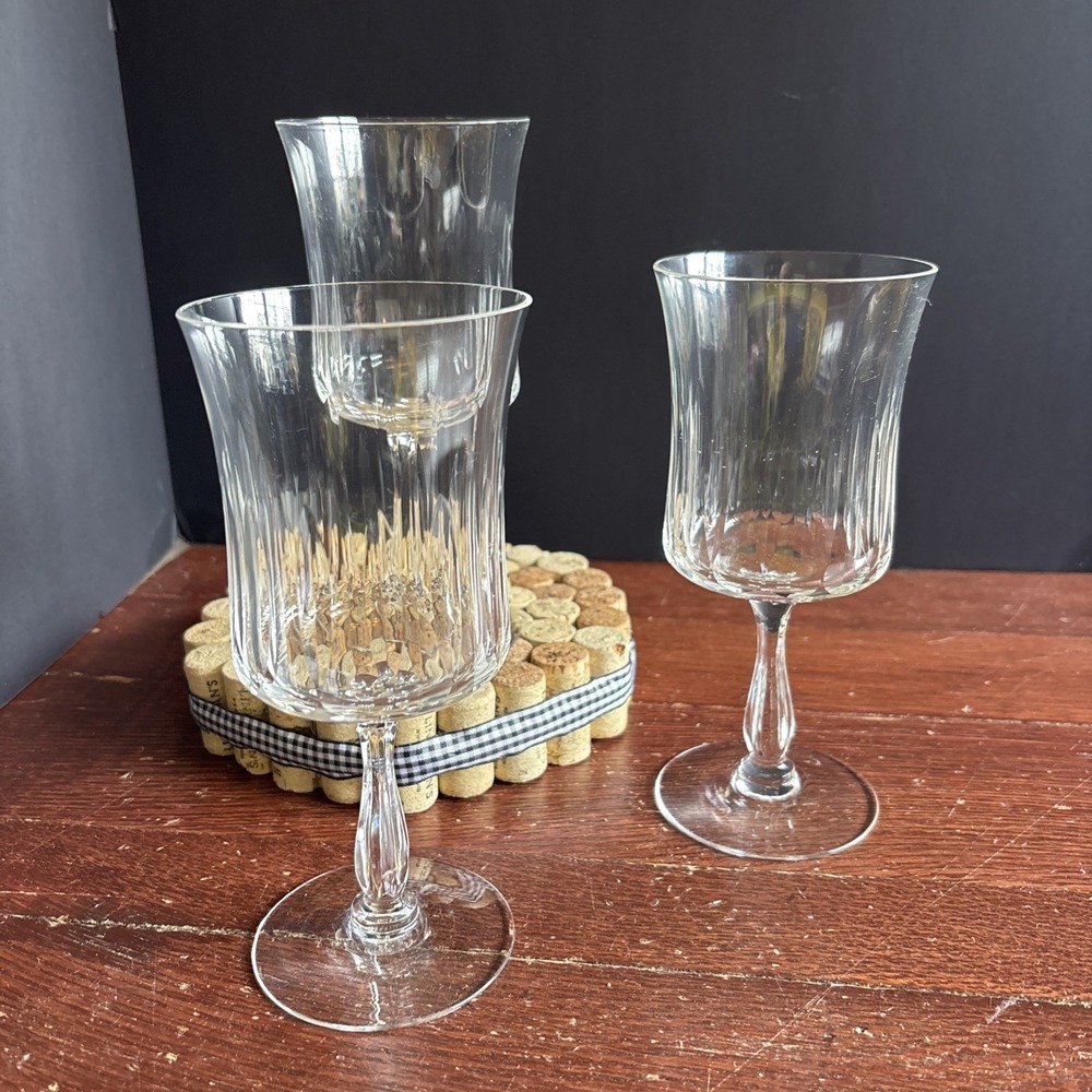 Set Of 3 Noritake HARRIET Water  GOBLETS 7"